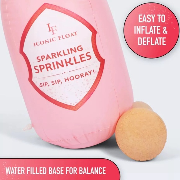 NEW What Do You Meme Sparkling Sprinkles Champagne Inflatable Outdoor Sprinkler - Picture 4 of 8